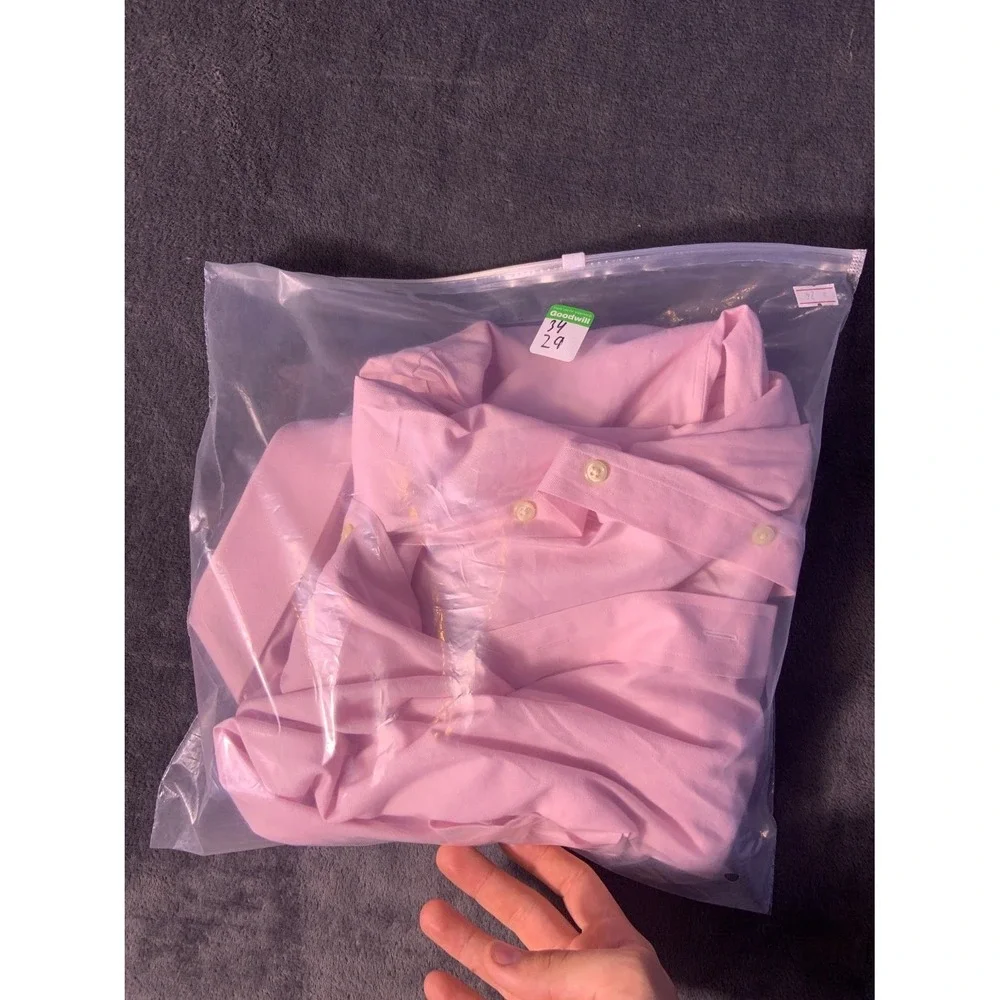 Polo Ralph Lauren Regent Classic Fit Dress Shirt Pink Cotton Men's 16.5 L